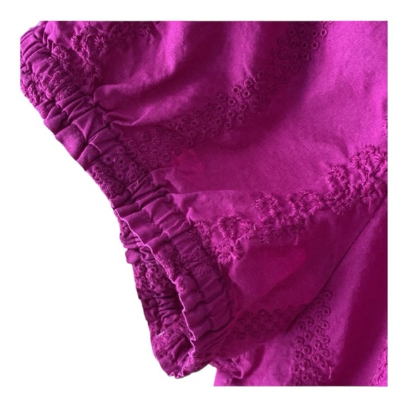 St. John’s Bay Pink Top with Front Keyhole/Tie Short Sleeve Size Large 💯 Cotton - Picture 5 of 6